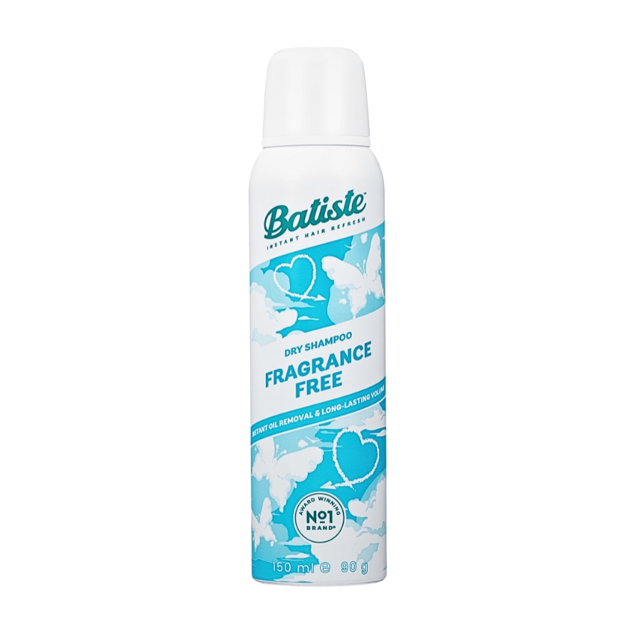 Batiste Fragrance Free dry shampoo can, 150 ml